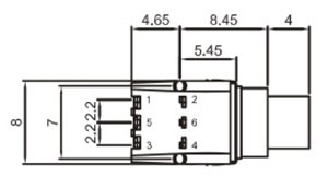 Ultra Low Profile Tactile Switches R2995A Structure Diagram